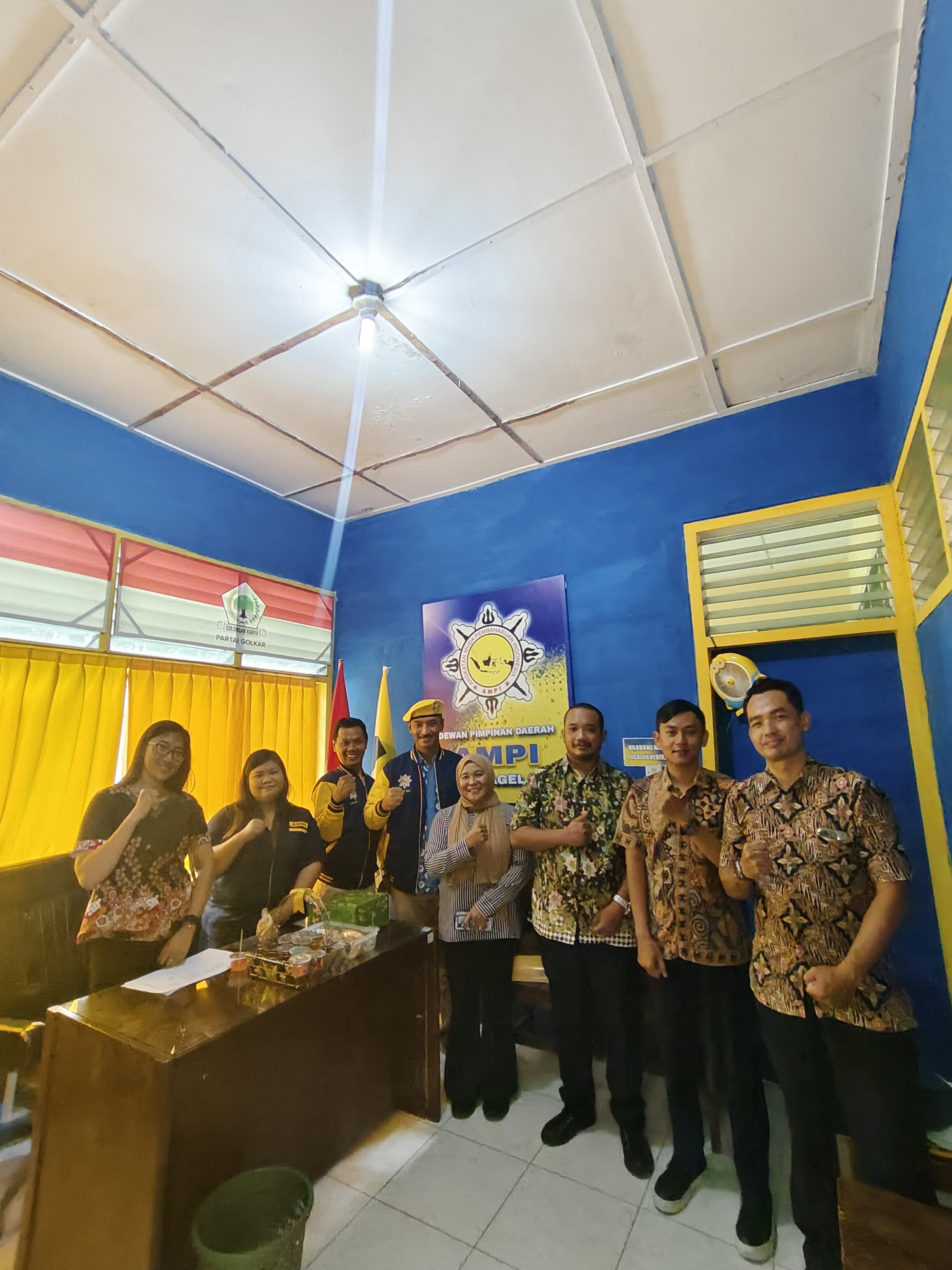 kunjungan ke Organisasi Kepemudaan AMPI di Sekretariat AMPI Kota Magelang