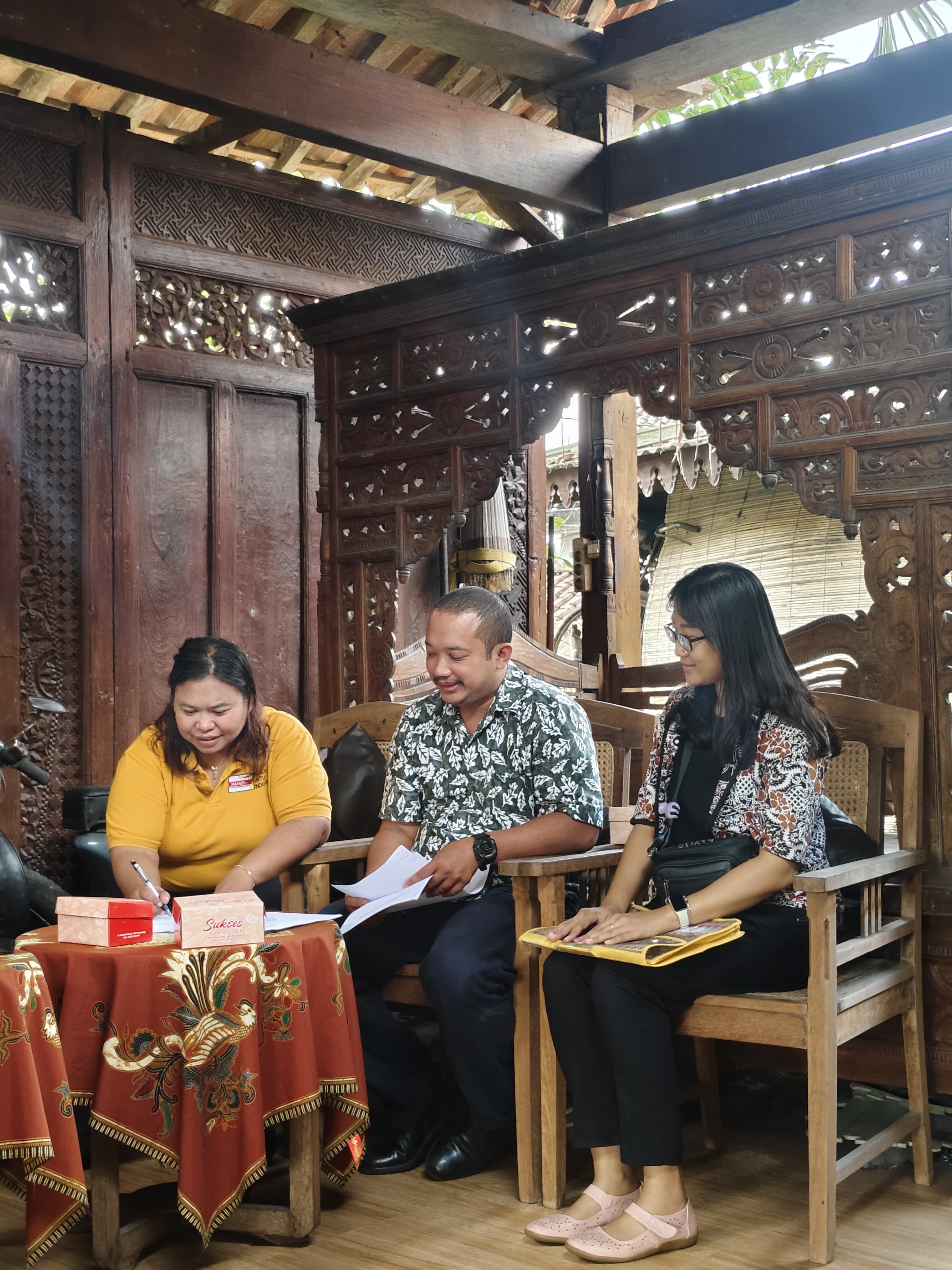 kunjungan Monitoring dan Evaluasi Organisasi Kepemudaan di sekretariat LASMURA KOTA MAGELANG