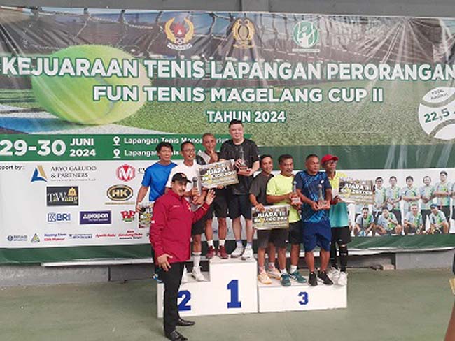 Kejuaraan Tenis Lapangan Perorangan Fun Tenis Magelang Cup II Tahun 2024